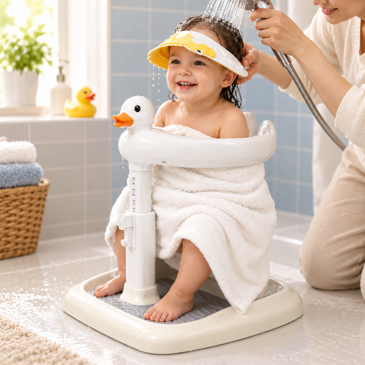 Baby Duck Bath Support Toy + Gift Hat