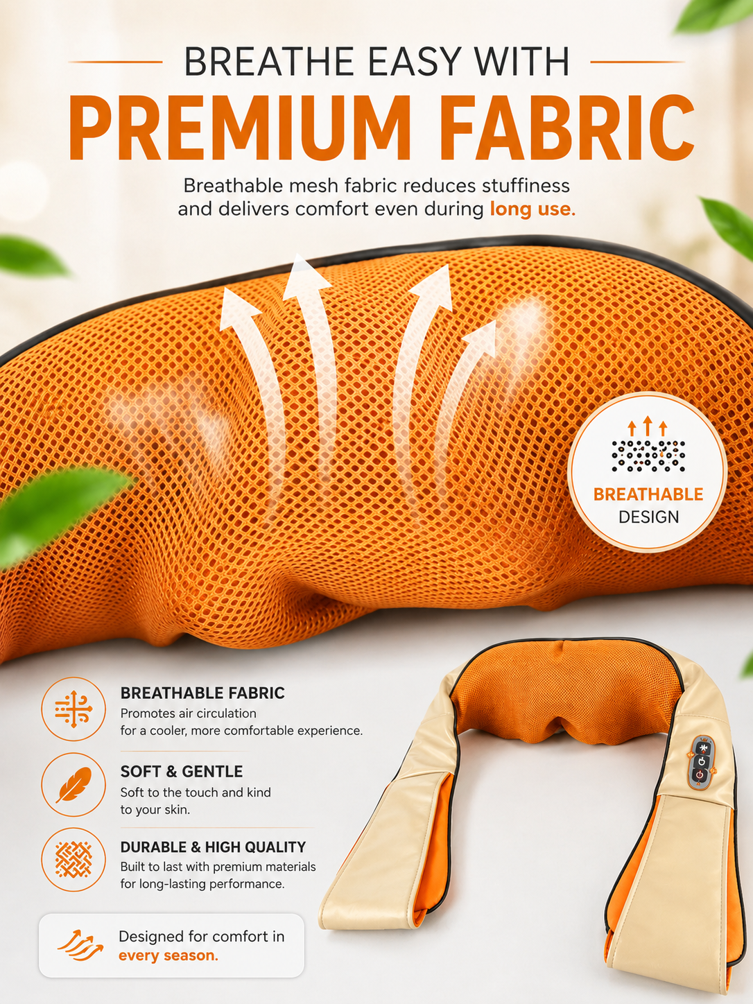 Tervuno Heat — Heated Shiatsu Neck & Shoulder Massager