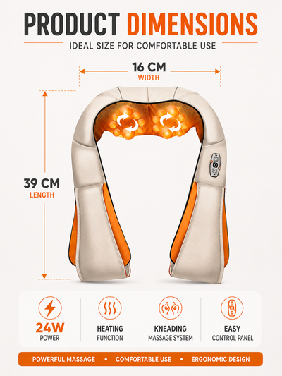 Tervuno Heat — Heated Shiatsu Neck & Shoulder Massager